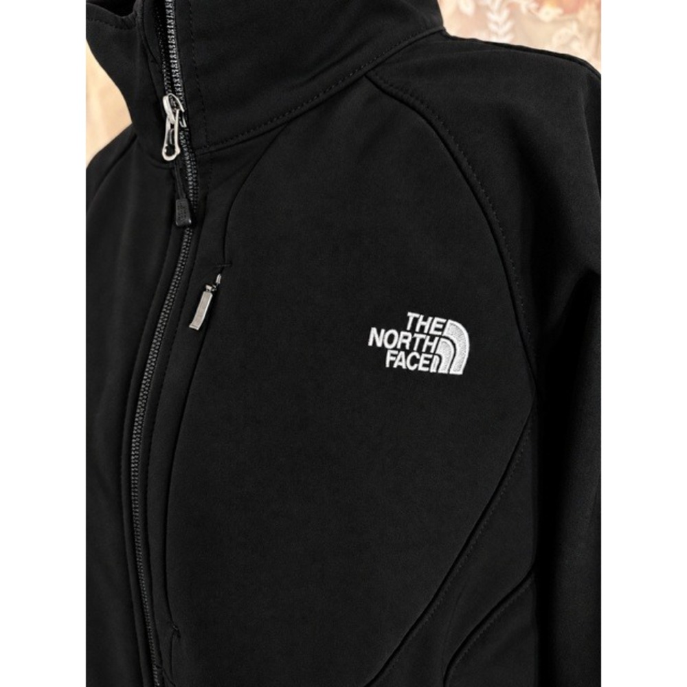 The North Face Apex Bionic Softshell Jacket Black Womens XL Full Zip Windproof